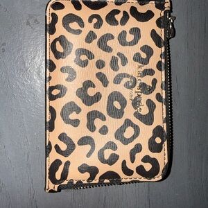 Kate Spade Tan and Black Animal Print Wallet